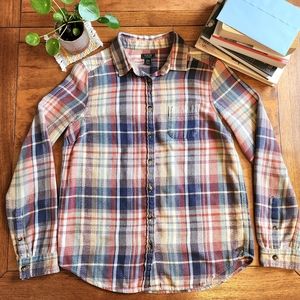 Roots Relaxed Fit Pastel Flannel